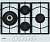 Варочная панель Akpo PGA 604 VGC-T WH
