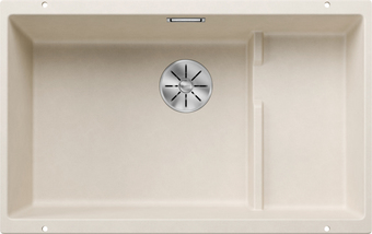 Кухонная мойка Blanco Subline 700-U Level (мягкий белый, корзинчатый вентиль)
