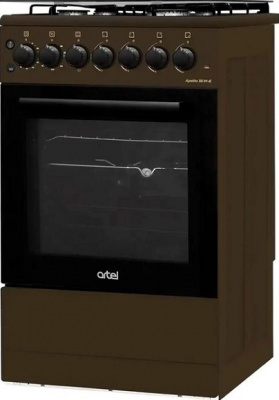 Комбинированная плита ARTEL Apetito 50 01-E с ГК, коричневый