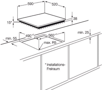 Варочная панель Electrolux EHF6343FOK