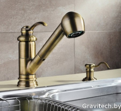 Дозатор Omoikiri OM-01-AB (античная латунь)