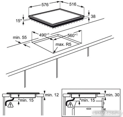 Варочная панель Electrolux EHF6240XXK
