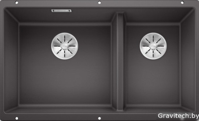 Кухонная мойка Blanco Subline 430/270-U (темная скала) 523152