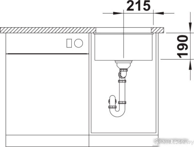 Кухонная мойка Blanco Rotan 400-U 521334 (белый)