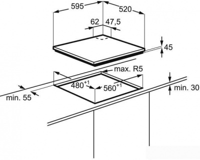 Варочная панель Electrolux GME263NK