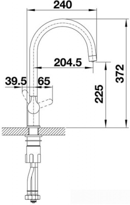 Смеситель Blanco Trima Silgranit (антрацит)
