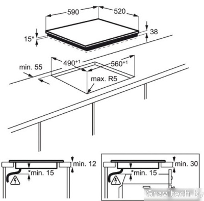 Варочная панель Electrolux CPE6433KF