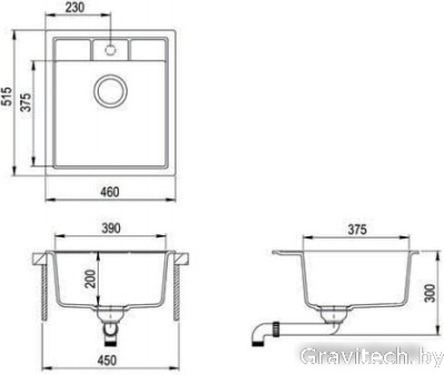 Кухонная мойка TEKA Estela 45 S-TQ (графит)