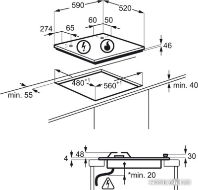 Варочная панель Electrolux EGV96343YK