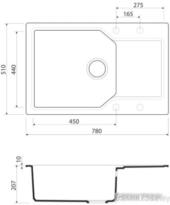 Кухонная мойка Omoikiri Yonaka 78-LB-SA