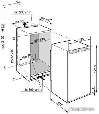 Однокамерный холодильник Liebherr IRBd 4150 Prime