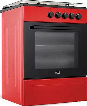 Комбинированная плита ARTEL Apetito 50 10-E с ГК, красный