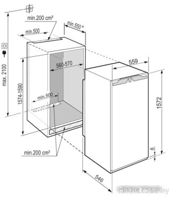 Однокамерный холодильник Liebherr IRBe 4851 Prime