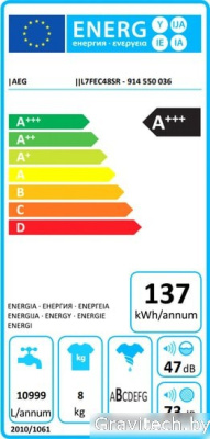 Стиральная машина AEG L7FEC48SR