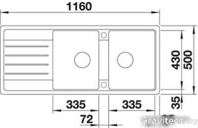 Кухонная мойка Blanco Legra 8 S (кофе)