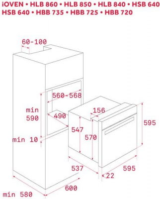 Электрический духовой шкаф TEKA HBB 735 [41560210]