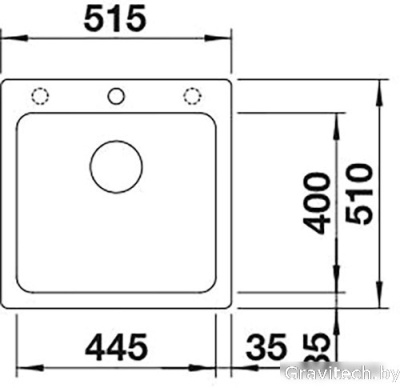 Кухонная мойка Blanco Naya 50 526579 (антрацит)