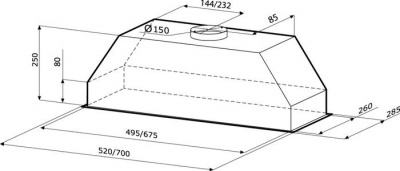 Кухонная вытяжка Krona Mini 900 Inox