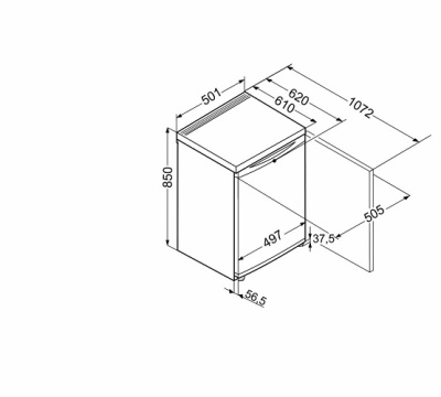 Однокамерный холодильник Liebherr T 1400