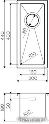 Кухонная мойка Omoikiri Taki 20-U/IF LG