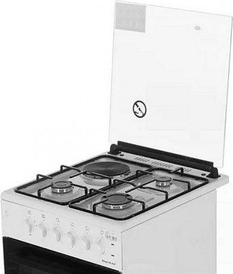 Комбинированная плита ARTEL Milagro 50 10-E с ГК, белый