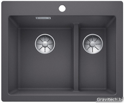 Кухонная мойка Blanco Pleon 6 Split (темная скала) [521690]