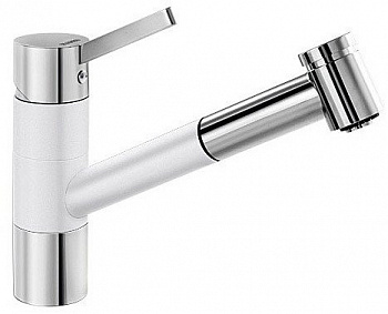 Смеситель Blanco Tivo-S Silgranit (хром/белый) [517613]