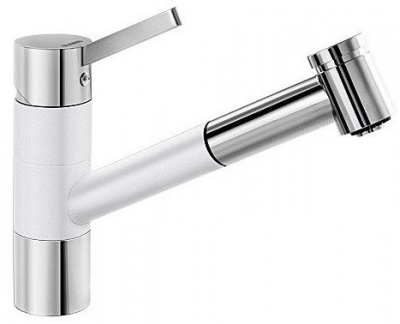 Смеситель Blanco Tivo-S Silgranit (хром/белый) [517613]