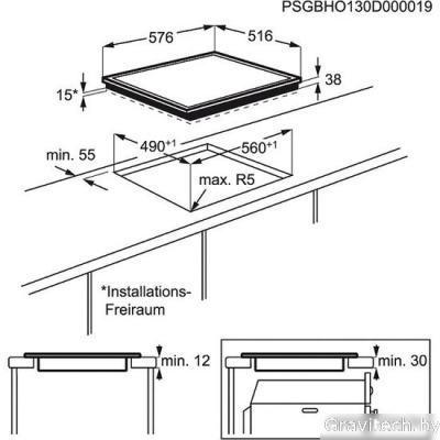 Варочная панель Electrolux EHF56547XK