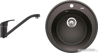 Кухонная мойка Blanco Riona 45 (антрацит) + Daras (антрацит) 521396D2