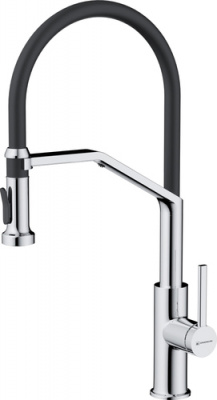 Смеситель Omoikiri Makkari 2 Plus-SB-C-BL (хром/черный)