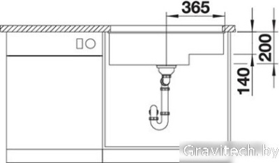 Кухонная мойка Blanco Subline 700-U Level (антрацит, корзинчатый вентиль)