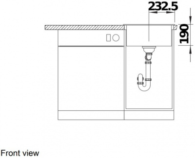 Кухонная мойка Blanco Dalago 45 525869 (черный)