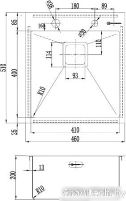 Кухонная мойка Omoikiri Akisame 46-LG [4993081]