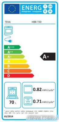 Электрический духовой шкаф TEKA HBB 720 (черный) [41560200]
