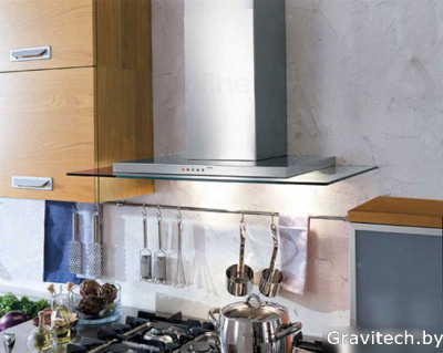 Кухонная вытяжка Falmec Kristal Design 90 800 м3/ч (нержавеющая сталь)