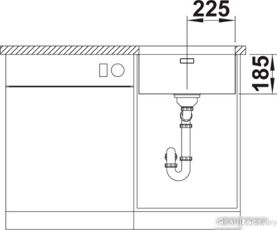 Кухонная мойка Blanco Solis 450-U 526120 (полированная)