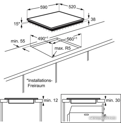 Варочная панель Electrolux CPE6433KX