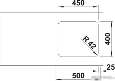 Кухонная мойка Blanco Solis 450-U 526120 (полированная)