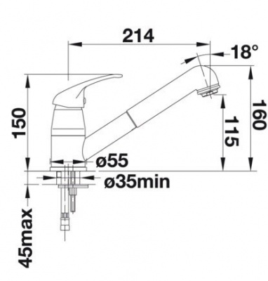 Смеситель Blanco Daras-S (хром)