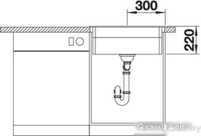 Кухонная мойка Blanco Etagon 6 (темная скала) 524540