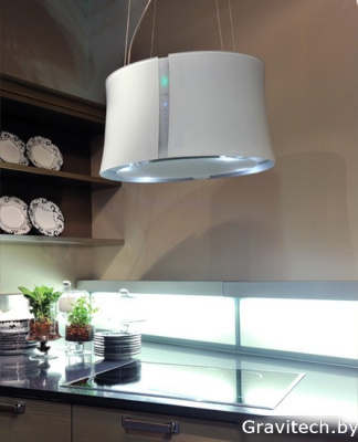 Кухонная вытяжка Falmec Zephiro E-ion Island 67 450 м3/ч (белый)