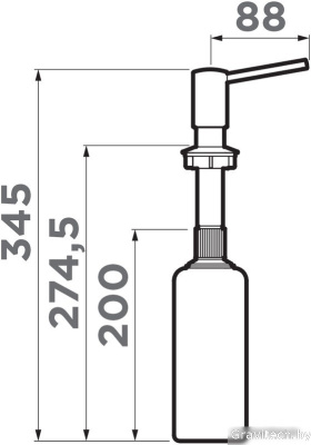 Дозатор для жидкого мыла Omoikiri OM-02 WH-P (белый)