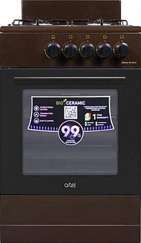 Газовая плита ARTEL Ottima 50 G с ГК духовки, коричневый