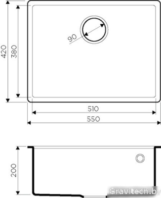 Кухонная мойка Omoikiri Tedori 54-U-CH (шампань)