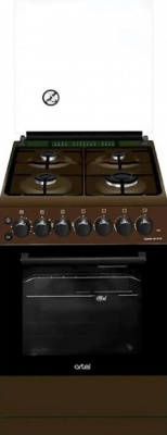 Комбинированная плита ARTEL Apetito 50 01-E с ГК, коричневый