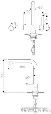 Смеситель Omoikiri Takamatsu (нержавеющая сталь)
