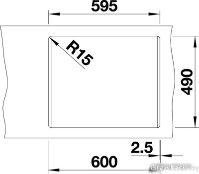 Кухонная мойка Blanco Pleon 6 Split (бетон) 525308