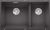 Кухонная мойка Blanco Subline 430/270-U (темная скала) 523152