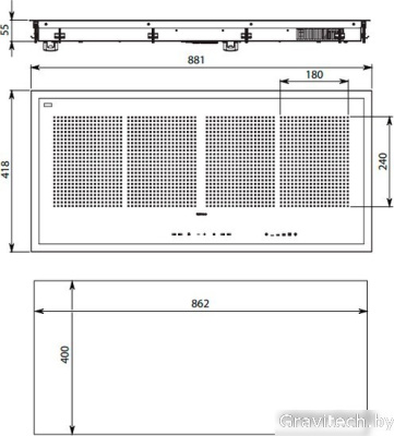 Варочная панель Falmec Piano Induzione 2 zone 88x42